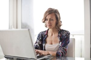 Indian woman working from home on a laptop — remote jobs for women in India.