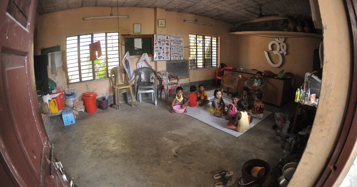 Creche facility in India, Ganganagar Colony, Kolkata